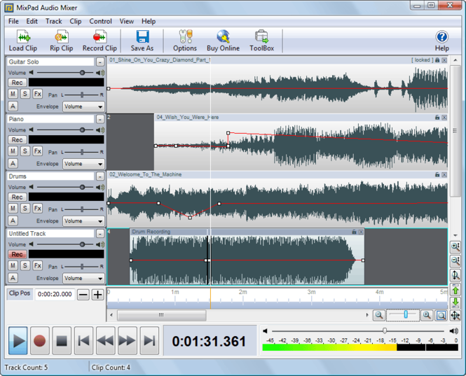 mac multitrack audio editor